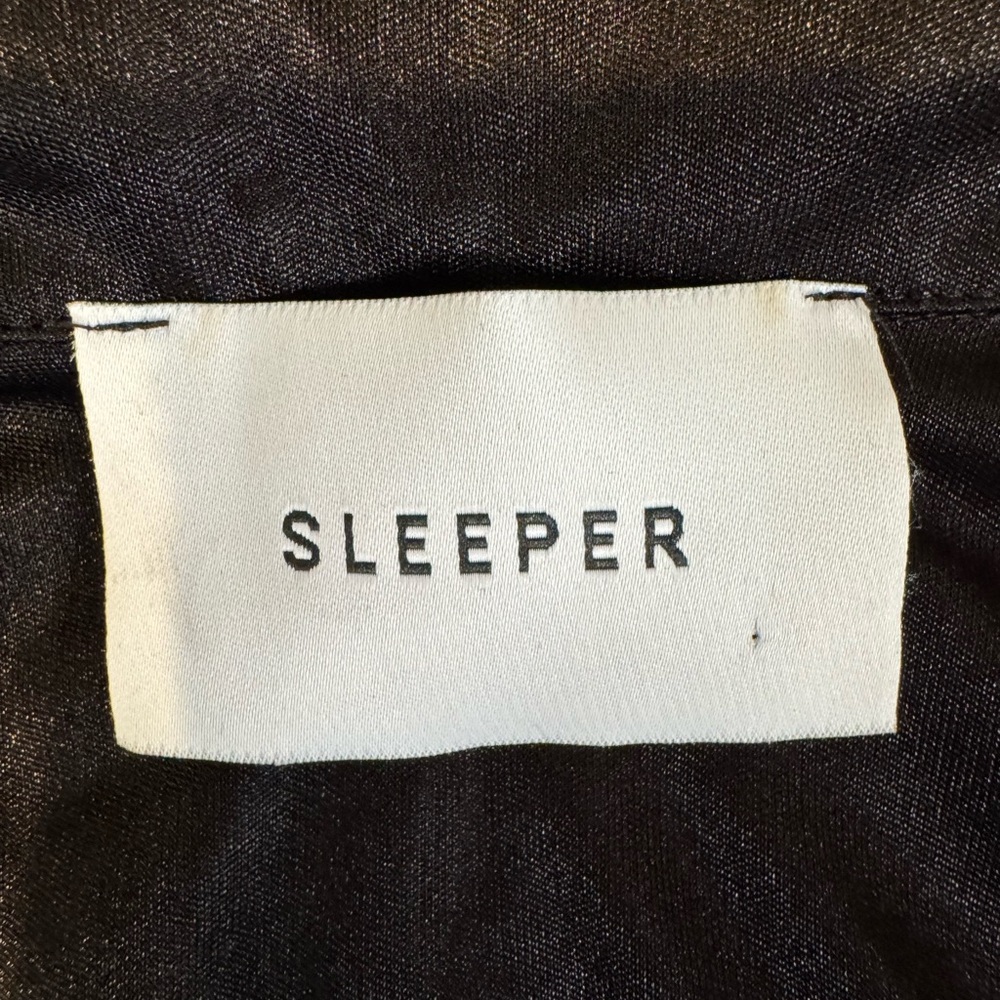 PRICE FIRM Sleeper Black Button-Up Shirt Size S - Picture 2 of 10